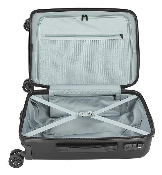 Чемодан BUGATTI Kallisto, чёрный, АБС-пластик, 35,5х23х53,5 см, 40,25 л 49709001 BUGATTI, Артикул: 49709001 фото №1