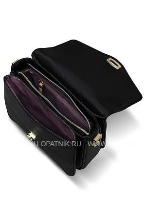 сумка женская bugatti ella, чёрная, полиуретан, 29х10х22 см 49663401 BUGATTI