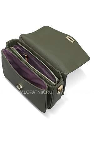 сумка женская bugatti ella, оливковая, полиуретан, 29х10х22 см 49663484 BUGATTI