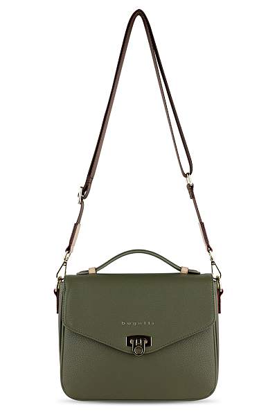 Сумка женская BUGATTI Ella, оливковая, полиуретан, 29х10х22 см 49663484 BUGATTI, Артикул: 49663484 фото №1