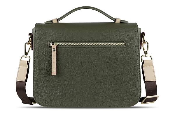 Сумка женская BUGATTI Ella, оливковая, полиуретан, 29х10х22 см 49663484 BUGATTI, Артикул: 49663484 фото №1