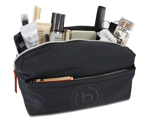 Несессер дорожный BUGATTI Lido, чёрный, полиэстер, 27х14х14 см, 5 л 49360901 BUGATTI, Артикул: 49360901 фото №1