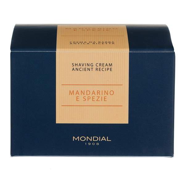 Крем для бритья Mondial "MANDARINO E SPEZIE" с ароматом мандарина и специй, деревянная чаша, 140 мл CL-140-M/S MONDIAL, Артикул: CL-140-M/S фото №1