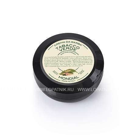 крем для бритья mondial "tabacco verde" с ароматом зелёного табака, пластиковая чаша, 75 мл tp-75-t MONDIAL