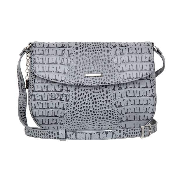 Сумка серый Sergio Belotti 7080 Croco grey Caprice Sergio Belotti, Артикул: 7080 Croco grey Caprice фото №1