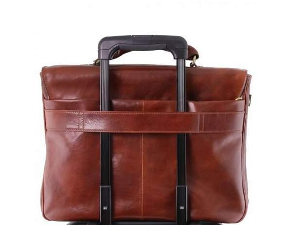 Кожаный умный портфель для ноутбука Alessandria, Черный Tuscany, Артикул: TL142067-1 фото №1