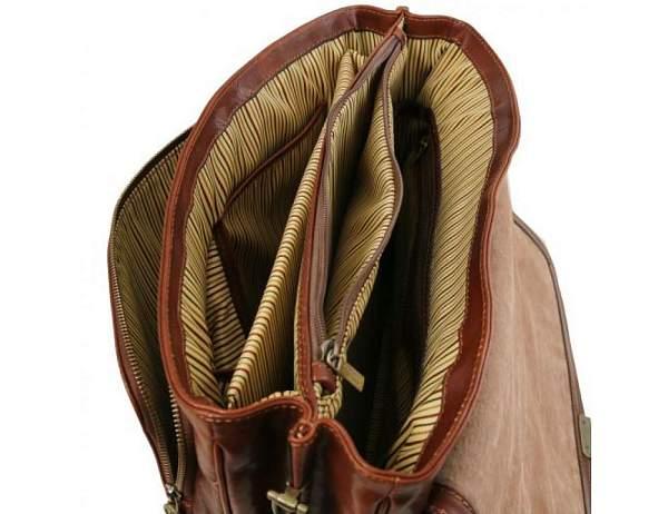 Кожаный умный портфель для ноутбука Alessandria, Черный Tuscany, Артикул: TL142067-1 фото №1