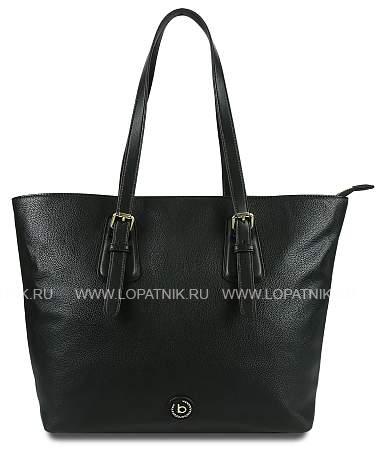 сумка-тоут женская bugatti passione 15'', чёрная, полиуретан, 47х13х32,5 см 49253501 BUGATTI