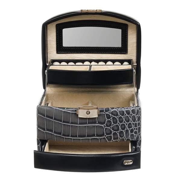 Шкатулка для украшений Jardin D'Ete, цвет антрацит, "рептилия", 15,8 х 13 х 11,5 см P6031 JARDIN D'ETE, Артикул: P6031 фото №1