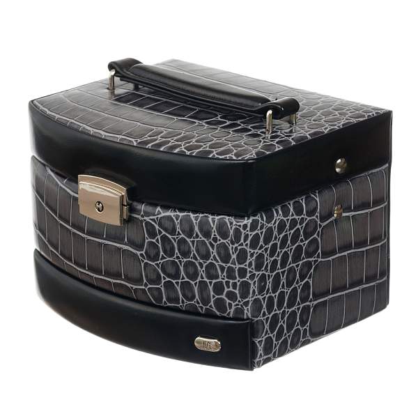 Шкатулка для украшений Jardin D'Ete, цвет антрацит, "рептилия", 15,8 х 13 х 11,5 см P6031 JARDIN D'ETE, Артикул: P6031 фото №1