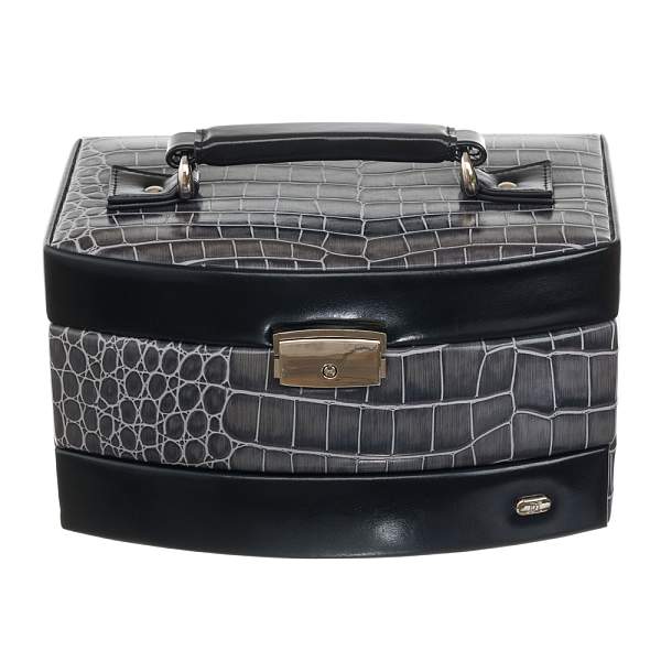 Шкатулка для украшений Jardin D'Ete, цвет антрацит, "рептилия", 22 х 16 х 12,8 см P6033 JARDIN D'ETE, Артикул: P6033 фото №1