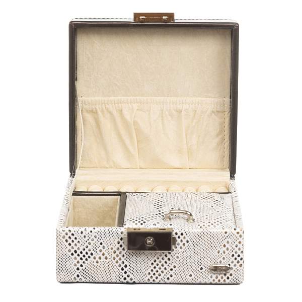 Шкатулка для украшений Jardin D'Ete, цвет бежево-золотистый, "змея", 13,2 х 12,3 х 7,8 см P6293 JARDIN D'ETE, Артикул: P6293 фото №1