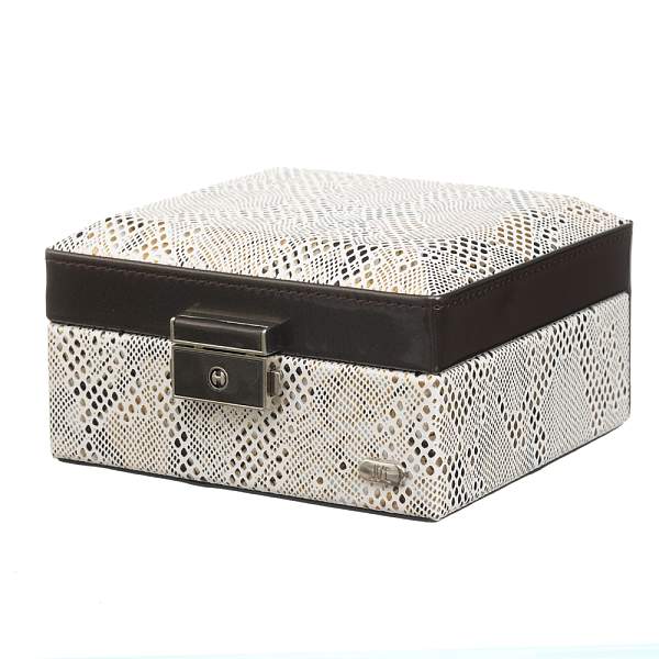 Шкатулка для украшений Jardin D'Ete, цвет бежево-золотистый, "змея", 13,2 х 12,3 х 7,8 см P6293 JARDIN D'ETE, Артикул: P6293 фото №1