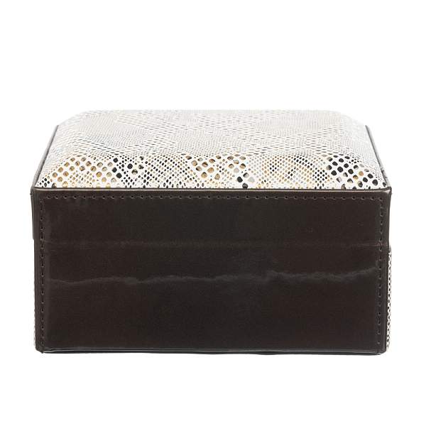 Шкатулка для украшений Jardin D'Ete, цвет бежево-золотистый, "змея", 13,2 х 12,3 х 7,8 см P6293 JARDIN D'ETE, Артикул: P6293 фото №1