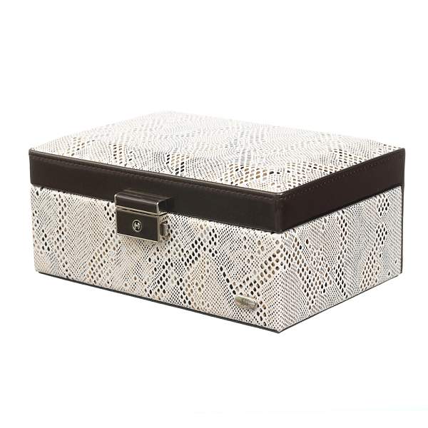 Шкатулка для украшений Jardin D'Ete, цвет бежево-золотистый, "змея", 18,3 х 12,3 х 8,6 см P6292 JARDIN D'ETE, Артикул: P6292 фото №1