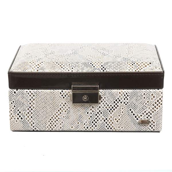 Шкатулка для украшений Jardin D'Ete, цвет бежево-золотистый, "змея", 18,3 х 12,3 х 8,6 см P6292 JARDIN D'ETE, Артикул: P6292 фото №1