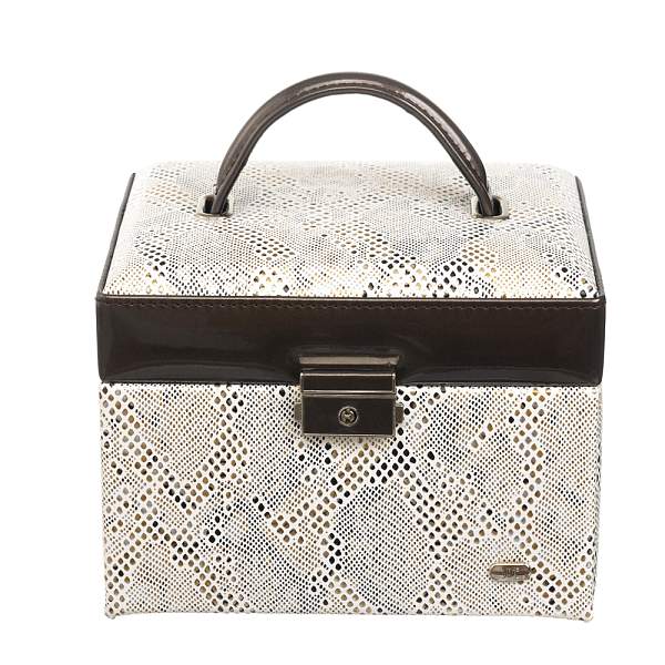 Шкатулка для украшений Jardin D'Ete, цвет бежево-золотистый, "змея", 22 х 16 х 12,8 см P6294 JARDIN D'ETE, Артикул: P6294 фото №1