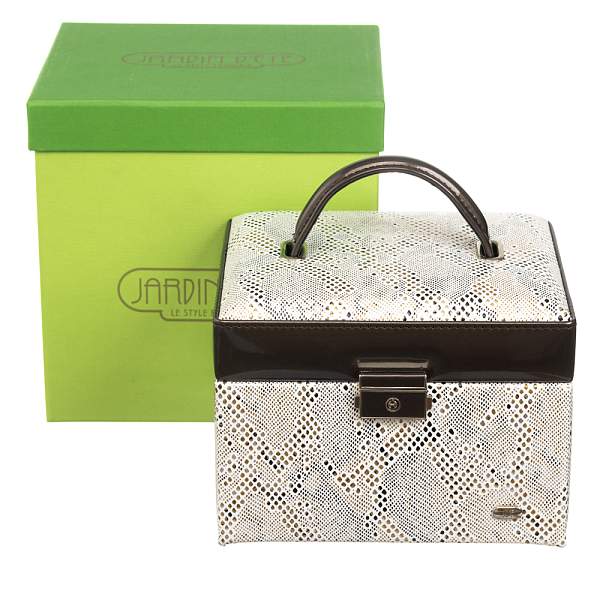 Шкатулка для украшений Jardin D'Ete, цвет бежево-золотистый, "змея", 22 х 16 х 12,8 см P6294 JARDIN D'ETE, Артикул: P6294 фото №1