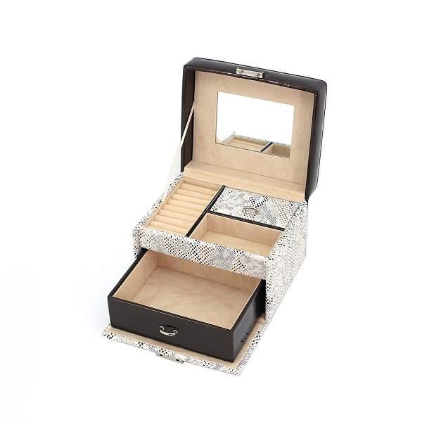 Шкатулка для украшений Jardin D'Ete, цвет бежево-золотистый, "змея", 22 х 16 х 12,8 см P6294 JARDIN D'ETE, Артикул: P6294 фото №1