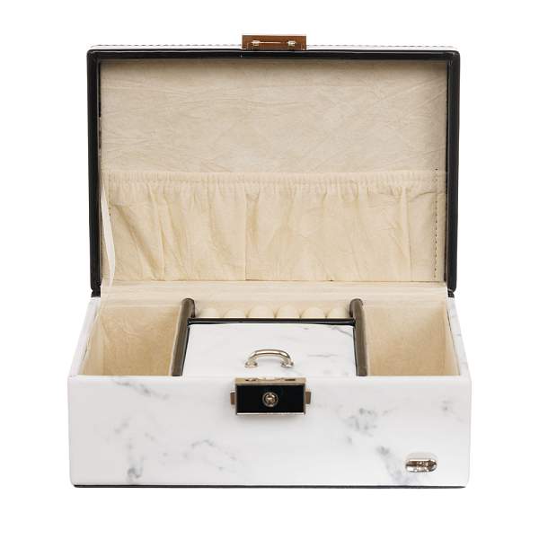 Шкатулка для украшений Jardin D'Ete, цвет белый мрамор, 18,3 х 12,3 х 8,6 см P6270B JARDIN D'ETE, Артикул: P6270B фото №1