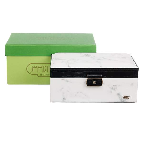 Шкатулка для украшений Jardin D'Ete, цвет белый мрамор, 18,3 х 12,3 х 8,6 см P6270B JARDIN D'ETE, Артикул: P6270B фото №1