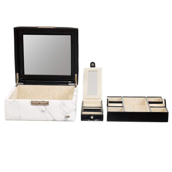 Шкатулка для украшений Jardin D'Ete, цвет белый мрамор, 24,3 х 21,6 х 11,3 см P6271B JARDIN D'ETE, Артикул: P6271B фото №1