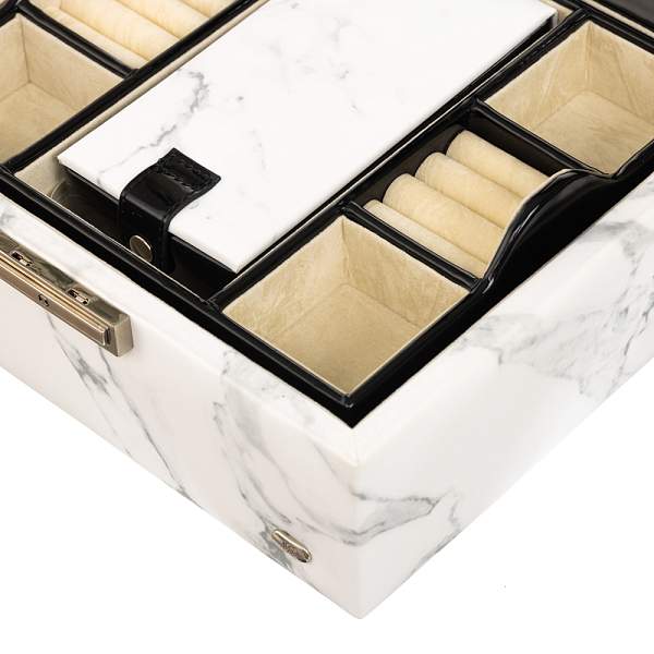 Шкатулка для украшений Jardin D'Ete, цвет белый мрамор, 24,3 х 21,6 х 11,3 см P6271B JARDIN D'ETE, Артикул: P6271B фото №1