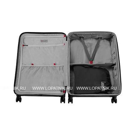 чемодан wenger matrix, черный, поликарбонат, 55 x 75 x 29,5 см, 96 л 604358 Wenger
