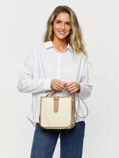 JS-L96662-09 коричневая сумка женская (кожа) Jane's Story Jane's Story, Артикул: JS-L96662-09 фото №1