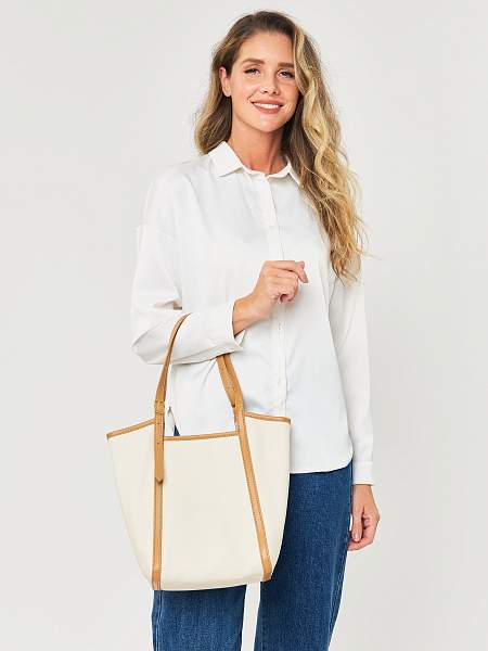 JS-1907-62 белая сумка женская (кожа) Jane's Story Jane's Story, Артикул: JS-1907-62 фото №1