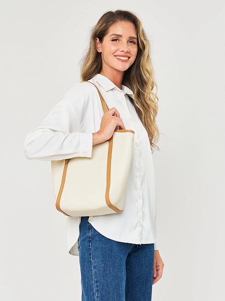 JS-1907-62 белая сумка женская (кожа) Jane's Story Jane's Story, Артикул: JS-1907-62 фото №1