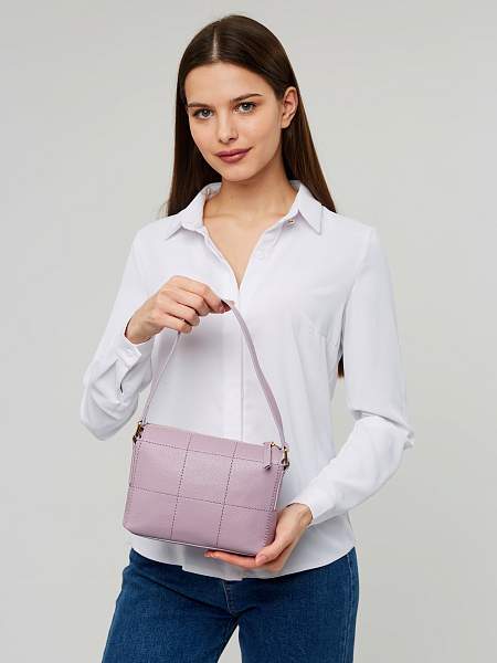 JS-9943-74 фиолетовая сумка женская (кожа) Jane's Story Jane's Story, Артикул: JS-9943-74 фото №1