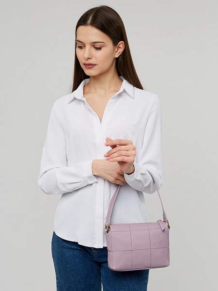 JS-9943-74 фиолетовая сумка женская (кожа) Jane's Story Jane's Story, Артикул: JS-9943-74 фото №1