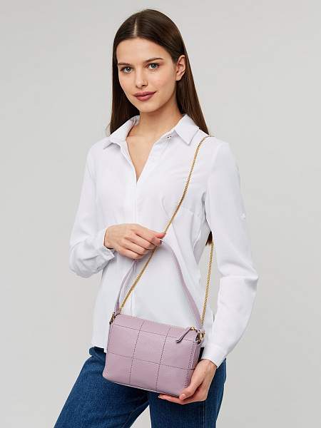 JS-9943-74 фиолетовая сумка женская (кожа) Jane's Story Jane's Story, Артикул: JS-9943-74 фото №1