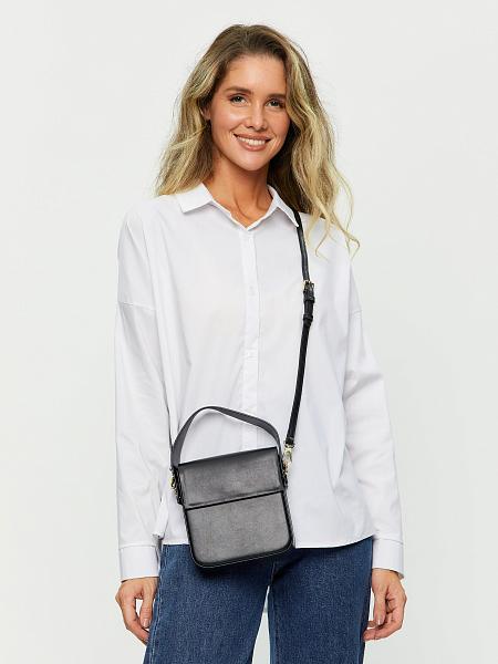 JS-0459-04 черная сумка женская (кожа) Jane's Story Jane's Story, Артикул: JS-0459-04 фото №1