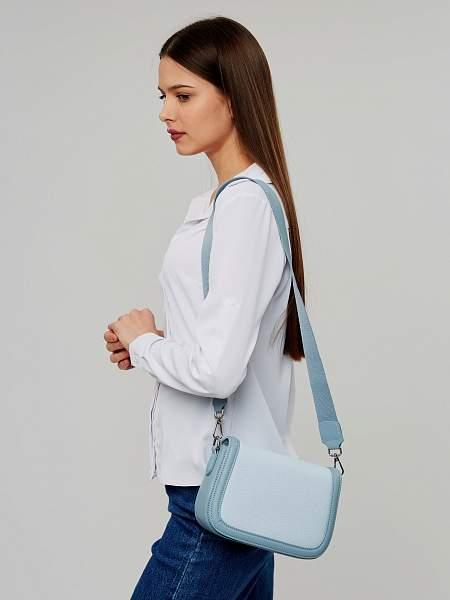 JS-82073-69 голубая сумка женская (кожа) Jane's Story Jane's Story, Артикул: JS-82073-69 фото №1