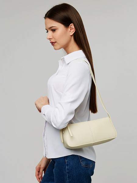 JS-82098-62 белая сумка женская (кожа) Jane's Story Jane's Story, Артикул: JS-82098-62 фото №1