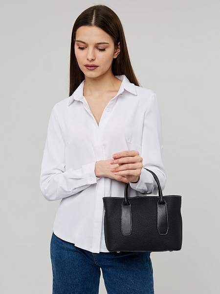 JS-KS-9238-04 черная сумка женская (кожа) Jane's Story Jane's Story, Артикул: JS-KS-9238-04 фото №1