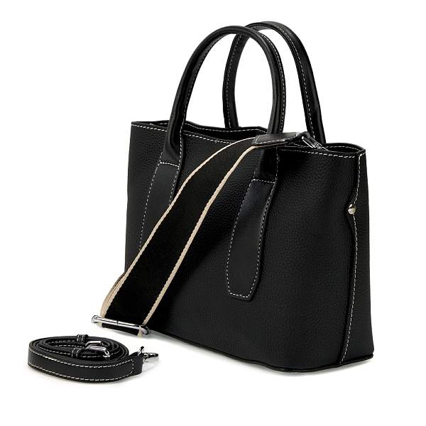 JS-KS-9238-04 черная сумка женская (кожа) Jane's Story Jane's Story, Артикул: JS-KS-9238-04 фото №1