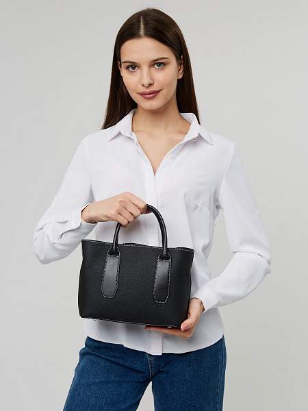 JS-KS-9238-04 черная сумка женская (кожа) Jane's Story Jane's Story, Артикул: JS-KS-9238-04 фото №1