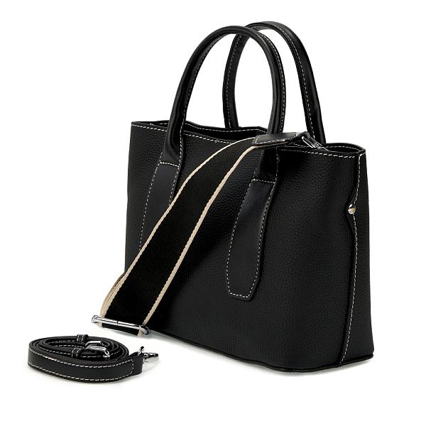 JS-KS-9238-04 черная сумка женская (кожа) Jane's Story Jane's Story, Артикул: JS-KS-9238-04 фото №1