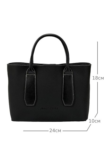 JS-KS-9238-04 черная сумка женская (кожа) Jane's Story Jane's Story, Артикул: JS-KS-9238-04 фото №1