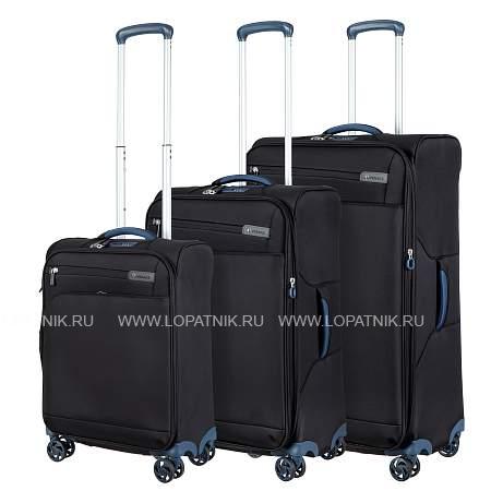 комплект чемоданов черный verage gm17016w 20/25/29 black Verage