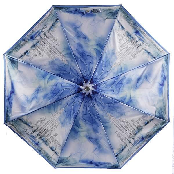 UFLS0042-8 Зонт женский облегченный,  автомат, 3 сложения, сатин Fabretti, Артикул: UFLS0042-8 фото №1