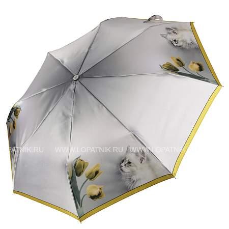ufls0008-7 зонт женский облегченный, автомат, 3 сложения, сатин Fabretti