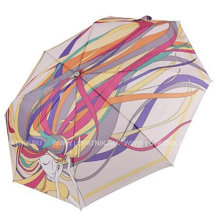 uflr0010-7 зонт женский, облегченный автомат,3 сложения, эпонж Fabretti