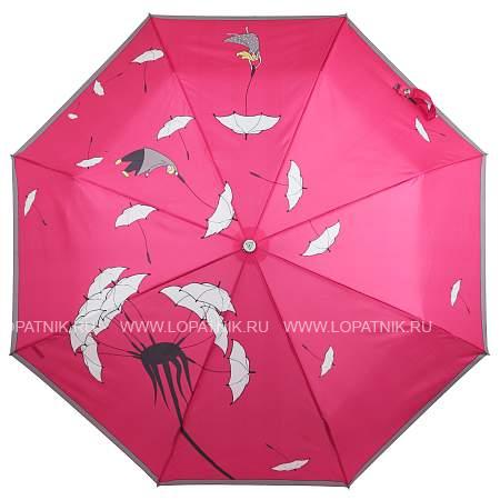 uflr0011-5 зонт женский, облегченный автомат,3 сложения, эпонж Fabretti