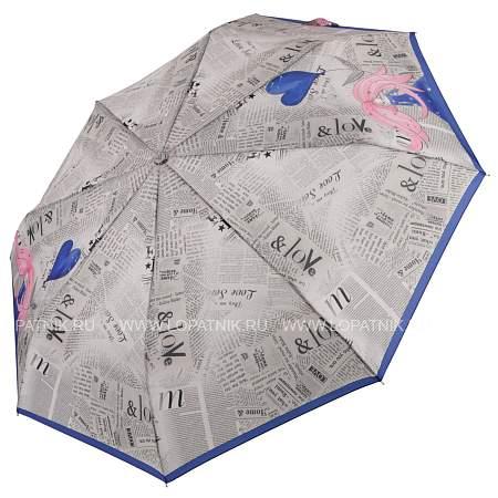 uflr0004-8 зонт женский, облегченный автомат,3 сложения, эпонж Fabretti