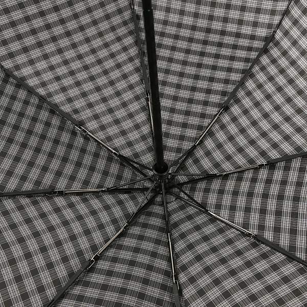 UGQ0007-2 Зонт муж. Fabretti, автомат, 3 сложения, клетка, ручка крюк Fabretti, Артикул: UGQ0007-2 фото №1