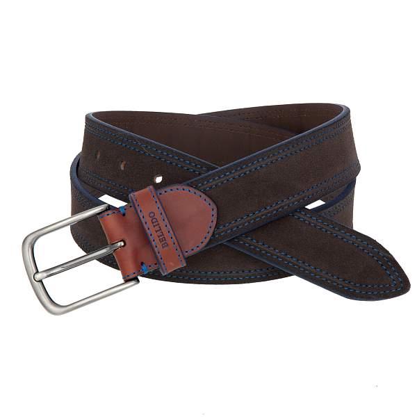 Ремень тёмно-коричневый Miguel Bellido 595/38 3686 dark brown 04 Miguel Bellido, Артикул: 595/38 3686 dark brown 04 фото №1